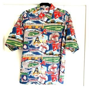 Men’s Reyn Spooner Atlanta Braves Shirt Medium